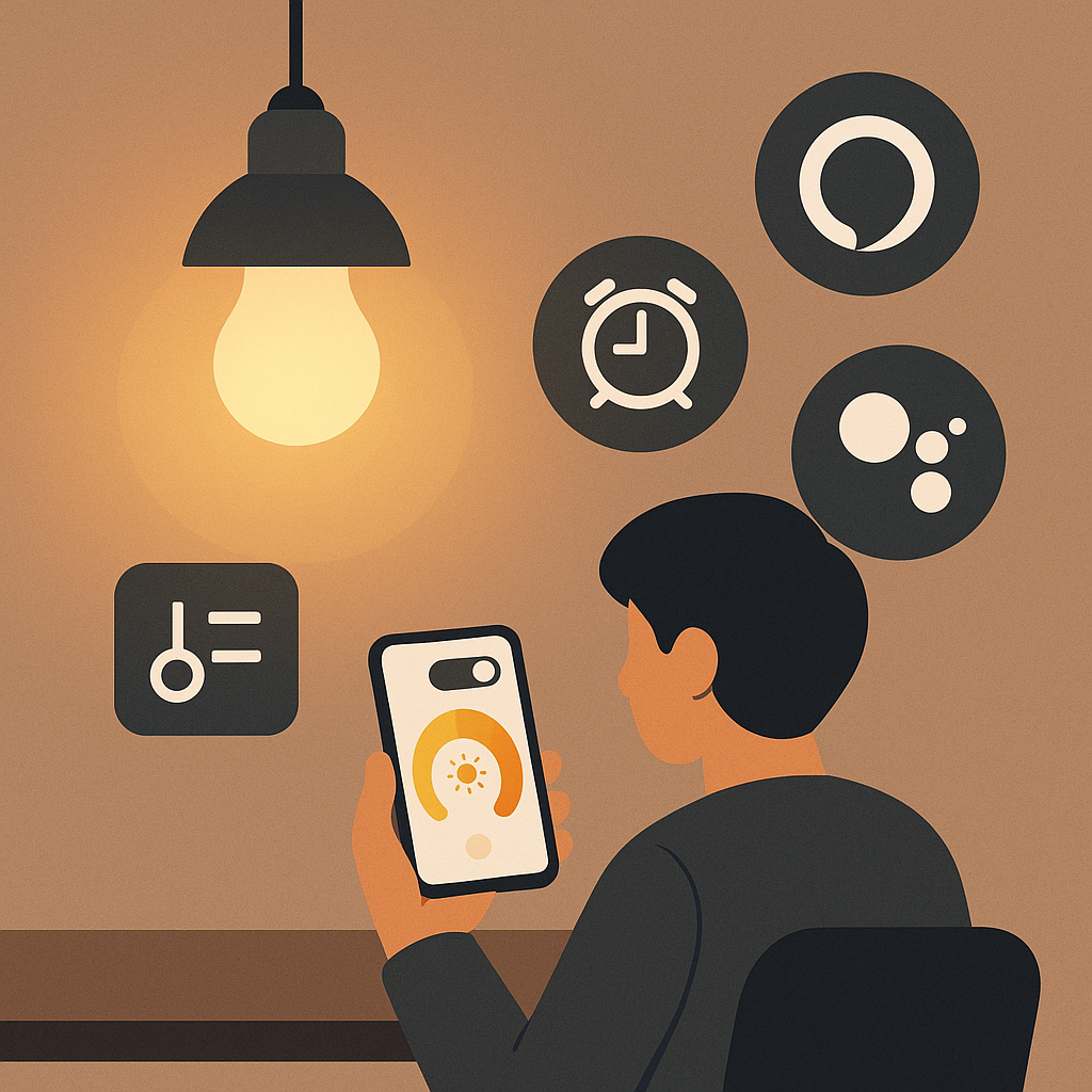 Control the smart light from your phone